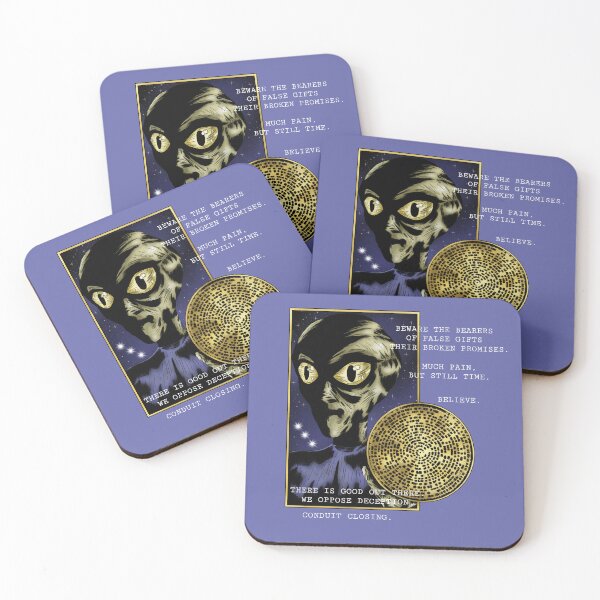 Item preview, 2002 Binary Disc Alien Crop Circle - With Text designed and sold by DogFoodFactory.