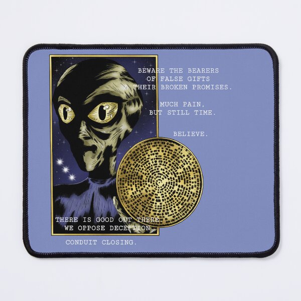 Item preview, 2002 Binary Disc Alien Crop Circle - With Text designed and sold by DogFoodFactory.