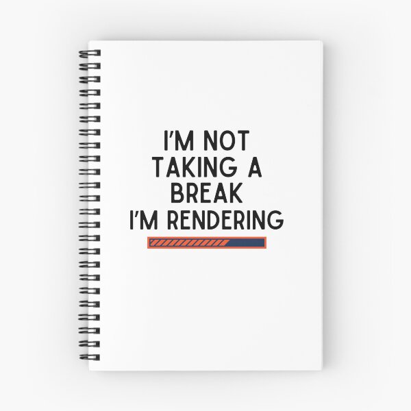 Item preview, Funny I'm Not Taking A Break I'm Rendering Video Edit designed and sold by MagicSD Designs.