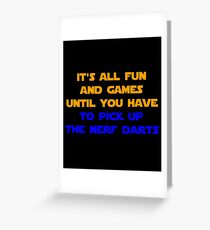 Nerf War Meme Greeting Card