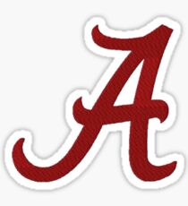small university of alabama red logo Sticker