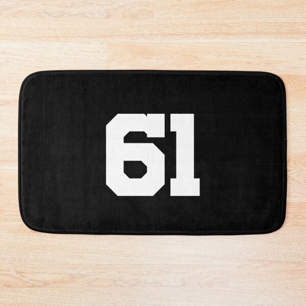 Item preview, 61, sixty-one, white, University designed and sold by Numbers-Art.
