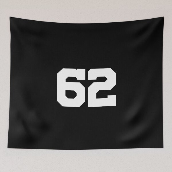 Item preview, 62, sixty-two, white, University designed and sold by Numbers-Art.