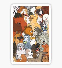 dogs dogs dogs Sticker