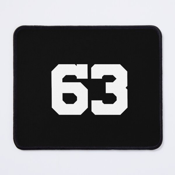 Item preview, 63, sixty-three, white, University designed and sold by Numbers-Art.