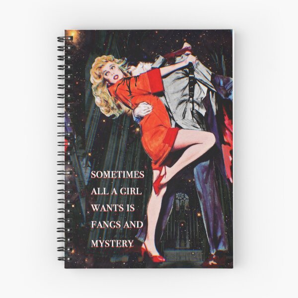 Item preview, Colmillos y misterio - Collage de revista vintage designed and sold by CherryCatDraws.
