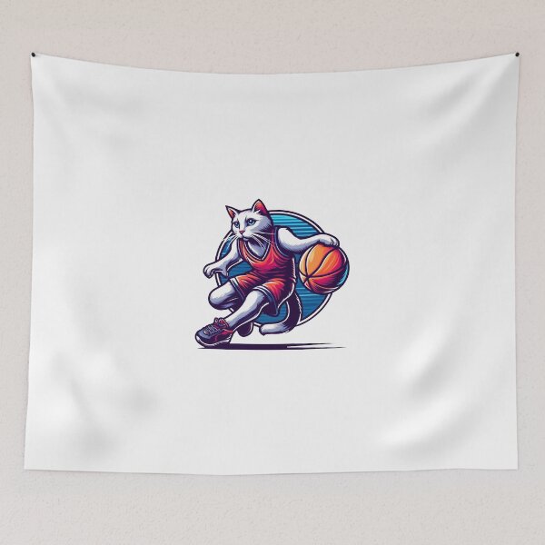 Item preview, Cat Basketball Player designed and sold by RetroPop23.