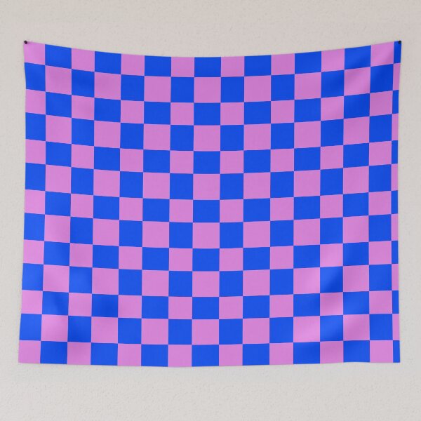 Item preview, Checkers - Blue and Pink designed and sold by WolfBunnyWorks.