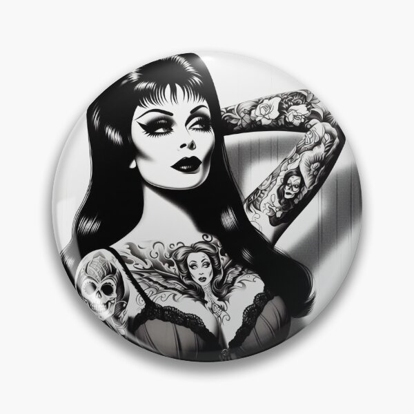 Item preview, Tattoo Goth Girl designed and sold by PulpVintage.