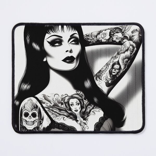 Item preview, Tattoo Goth Girl designed and sold by PulpVintage.