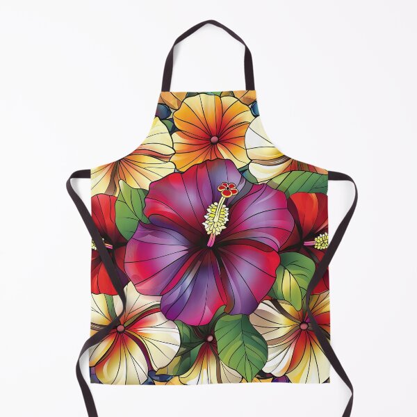 Artikelvorschau, farbenfroher geometrischer Hibiskusblütendruck entworfen und verkauft von dcrc.