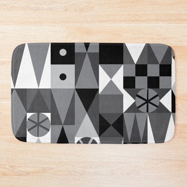 Item preview, Blary Mair Carpet - Black & White designed and sold by TheCleverCarny.