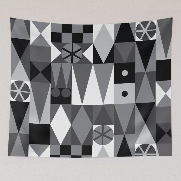 Item preview, Blary Mair Carpet - Black & White designed and sold by TheCleverCarny.