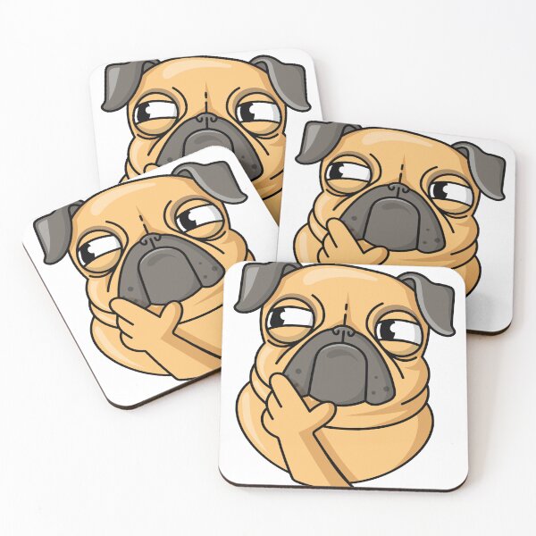 Item preview, Suspicious Pug Dog Funny Meme Design designed and sold by socialarmour.