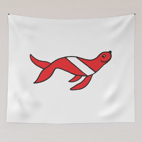 Item preview, Dive Flag Sea Lion designed and sold by ArtisticUplift.