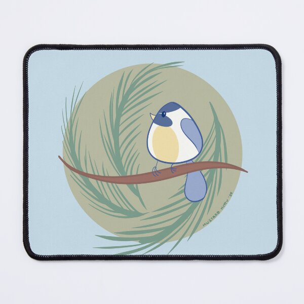 Item preview, Chickadee on a Pine Tree designed and sold by MustardKitty.