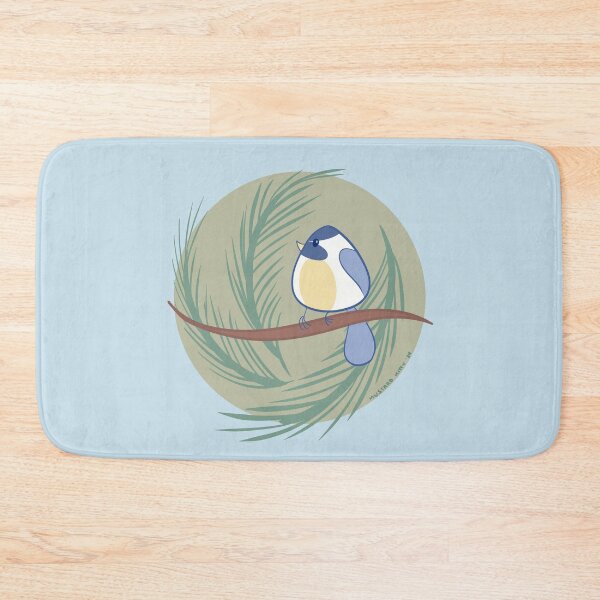 Item preview, Chickadee on a Pine Tree designed and sold by MustardKitty.