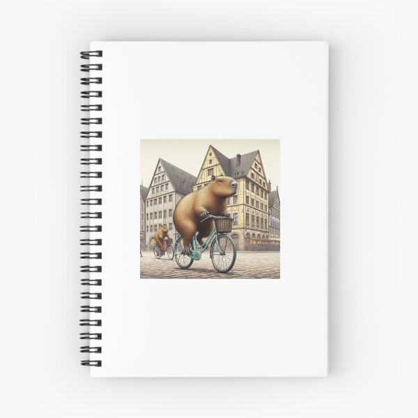 Item preview, Capybara's Bike Ride in Freiberg1 designed and sold by Capybara Art Lover.