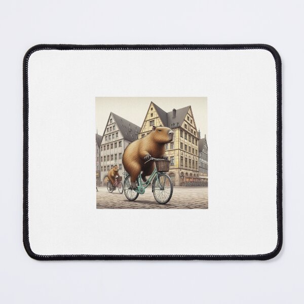 Item preview, Capybara's Bike Ride in Freiberg1 designed and sold by Capybara Art Lover.