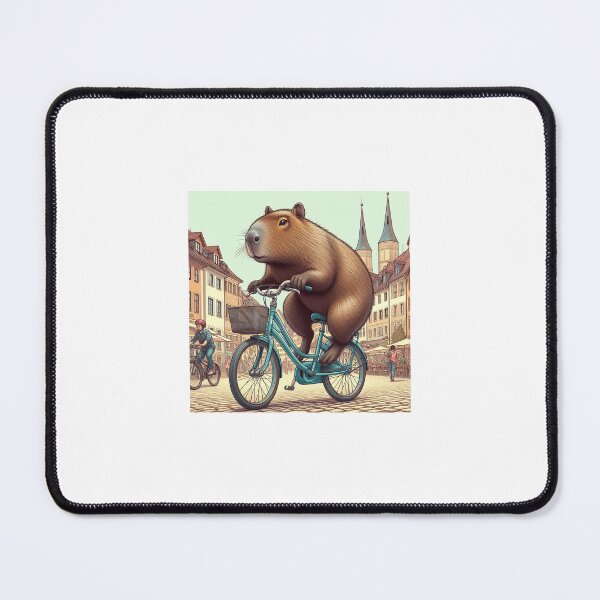 Item preview, Capybara's Bike Ride in Freiberg2 designed and sold by Capybara Art Lover.
