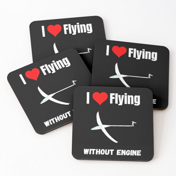 Item preview, I love flying without engine funny gliding quote sailplane lover designed and sold by Artstastic.