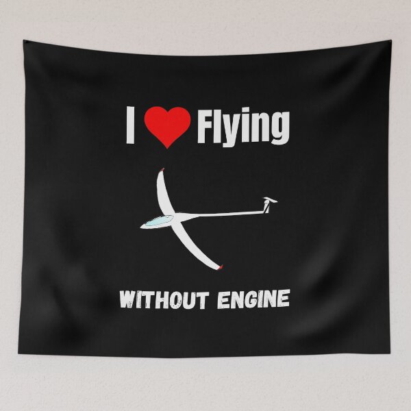 Item preview, I love flying without engine funny gliding quote sailplane lover designed and sold by Artstastic.