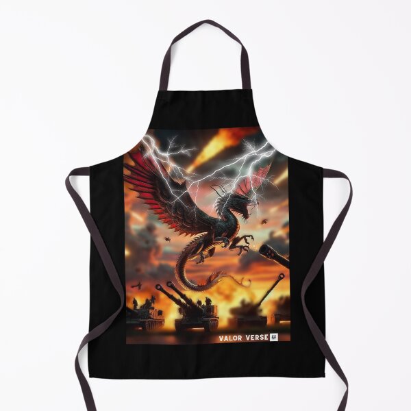 Item preview, Final Showdown: Dragon vs. Artillery Cannons in Sunset designed and sold by ValorVerse.