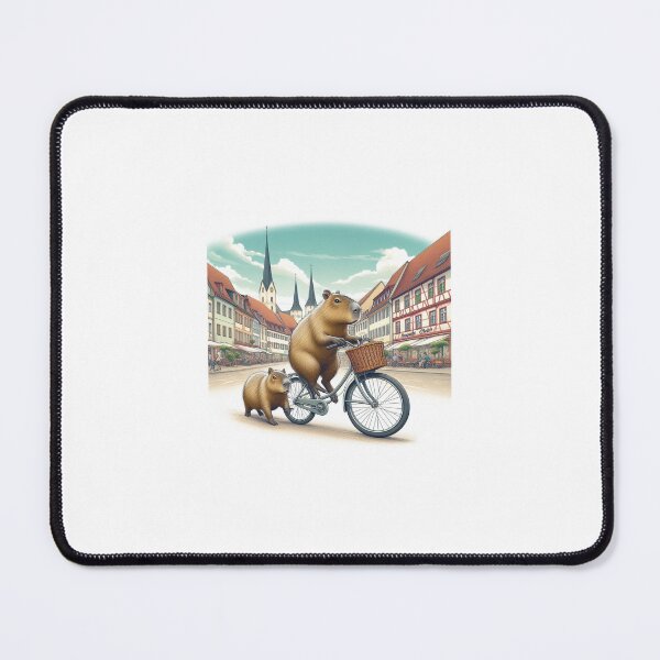 Item preview, Capybara's Bike Ride in Freiberg3 designed and sold by Capybara Art Lover.