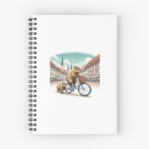 Item preview, Capybara's Bike Ride in Freiberg3 designed and sold by Capybara Art Lover.
