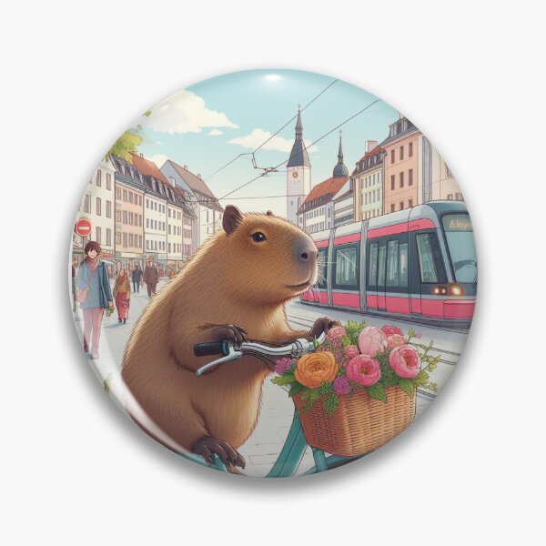 Item preview, Capybara's Bike Ride in Freiberg5 designed and sold by Capybara Art Lover.
