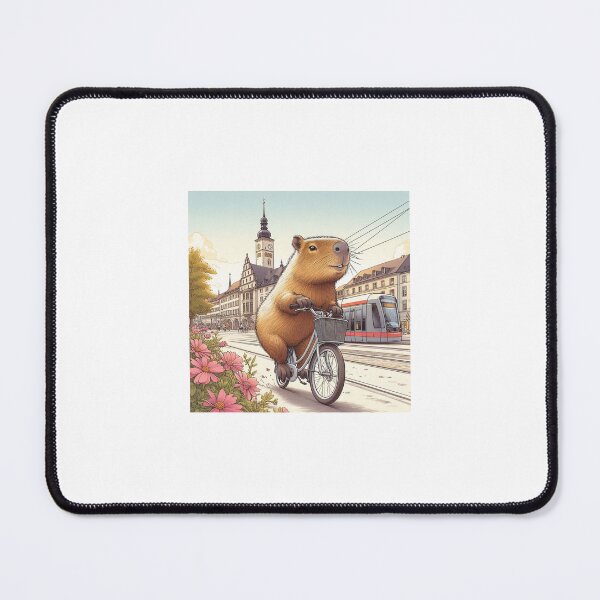 Item preview, Capybara's Bike Ride in Freiberg6 designed and sold by Capybara Art Lover.