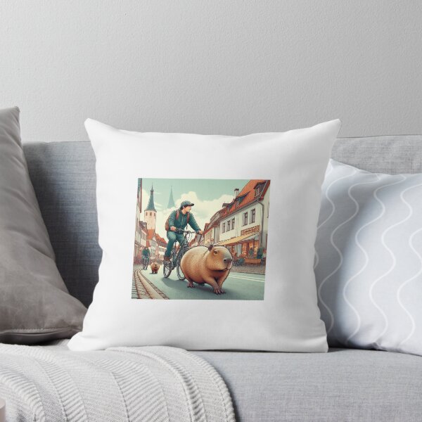 Item preview, Capybara's Bike Ride in Freiberg7 designed and sold by Capybara Art Lover.