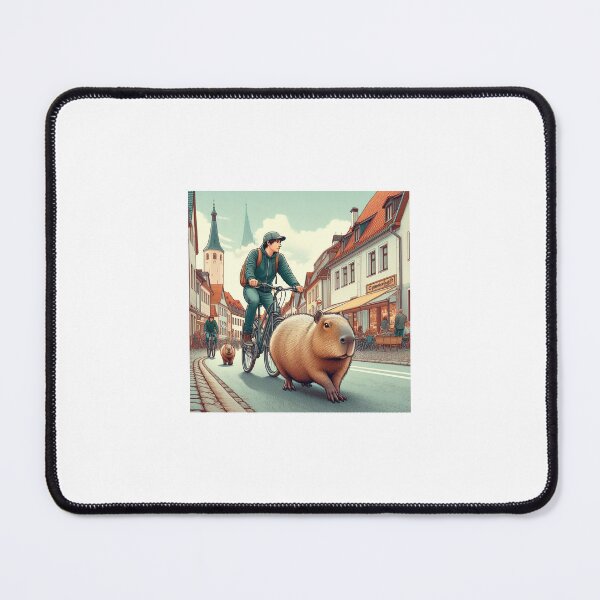 Item preview, Capybara's Bike Ride in Freiberg7 designed and sold by Capybara Art Lover.