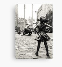 Lienzo Fearless Girl & Bull NYC