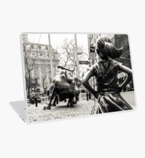 Fearless Girl & Bull NYC Laptop Skin