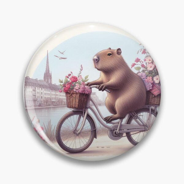Item preview, Capybara's Bike Ride in Freiberg9 designed and sold by Capybara Art Lover.