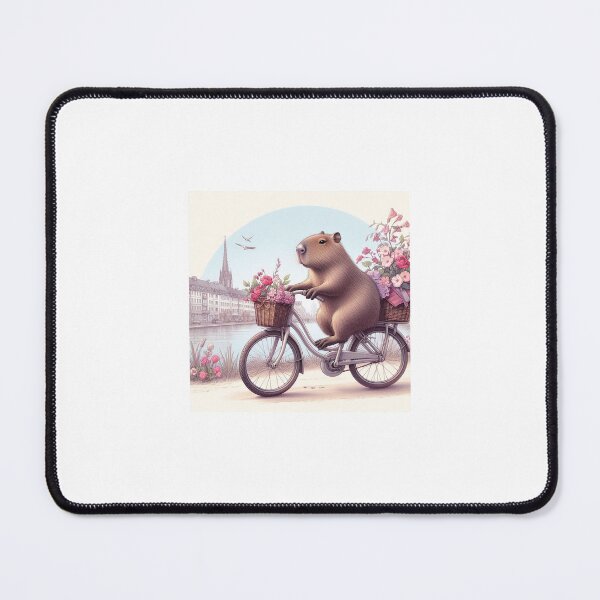 Item preview, Capybara's Bike Ride in Freiberg9 designed and sold by Capybara Art Lover.