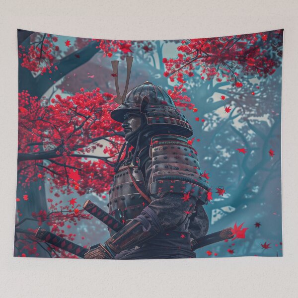 Item preview, Samurai's Dream: Nightfall in the Fantasy Sakura Grove, Where Legends Awaken designed and sold by Mullet Monkey.