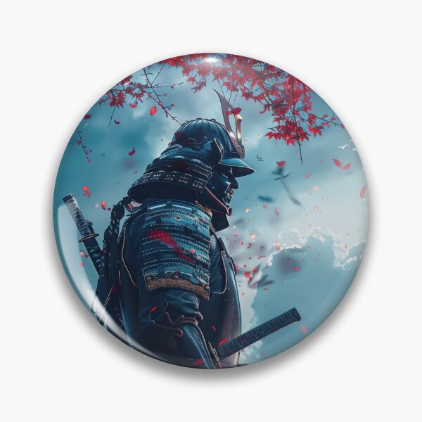 Item preview, Echoes of the Enchanted Grove: Moonlit Samurai's Quest Amidst Fantasy Sakura Blossoms designed and sold by Mullet Monkey.