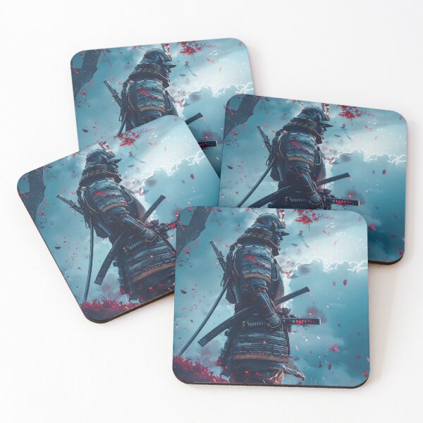 Item preview, Echoes of the Enchanted Grove: Moonlit Samurai's Quest Amidst Fantasy Sakura Blossoms designed and sold by Mullet Monkey.