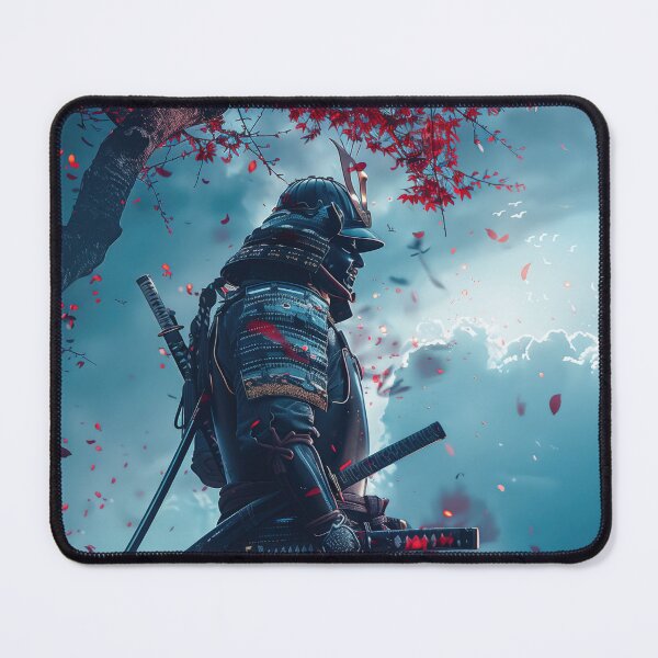 Item preview, Echoes of the Enchanted Grove: Moonlit Samurai's Quest Amidst Fantasy Sakura Blossoms designed and sold by Mullet Monkey.