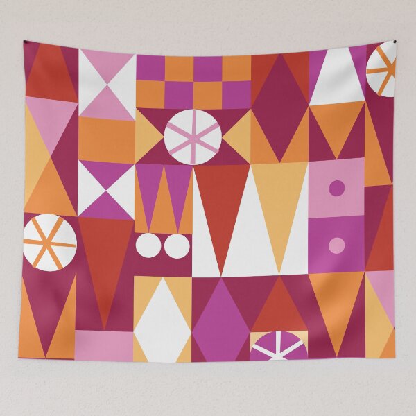 Item preview, Blary Mair Carpet - Lesbian Flag designed and sold by TheCleverCarny.