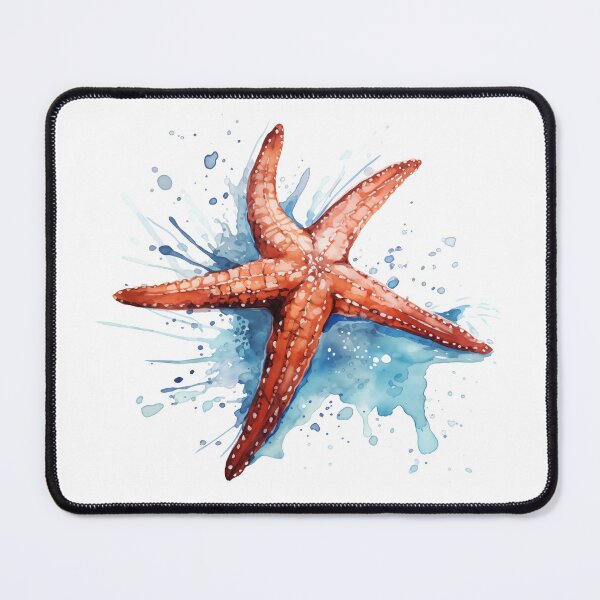 Item preview, Starfish Sketch With Ink Splash Effect designed and sold by Amberjays.