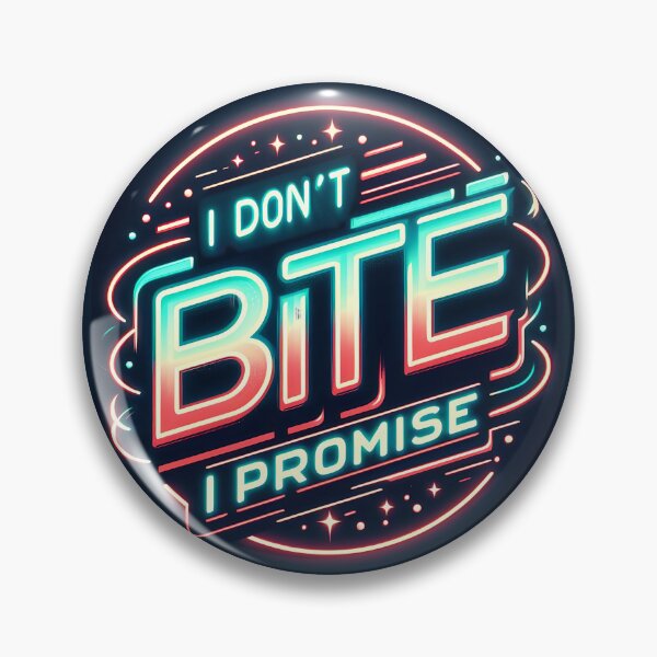 Item preview, I Don't Bite, typography, retro designed and sold by maxmaj.