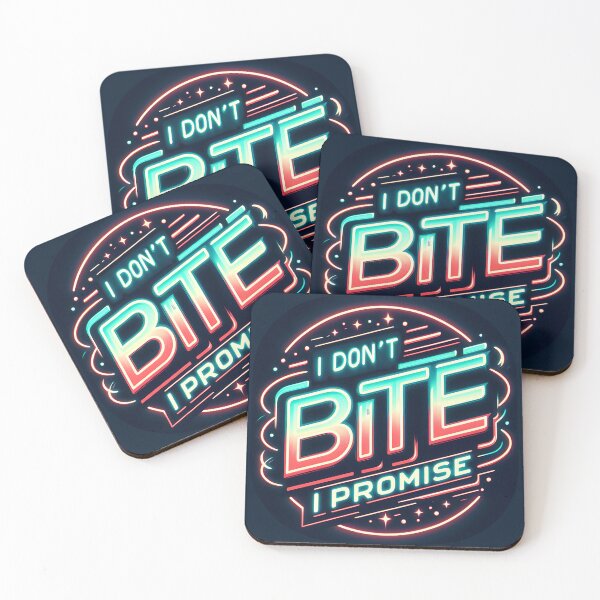 Item preview, I Don't Bite, typography, retro designed and sold by maxmaj.