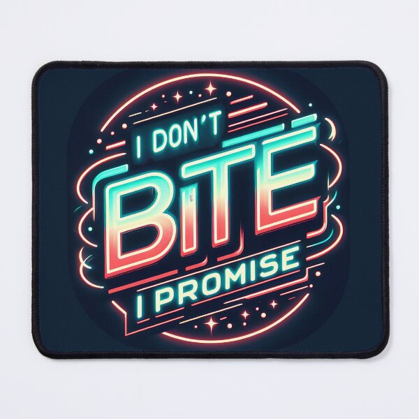 Item preview, I Don't Bite, typography, retro designed and sold by maxmaj.