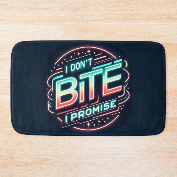 Item preview, I Don't Bite, typography, retro designed and sold by maxmaj.