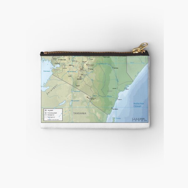 Item preview, Topographic Map in German of Kenya  designed and sold by CarterCooper.