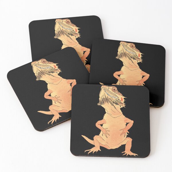 Item preview, Orange Beardie - Little Bearded Dragon Ink Art designed and sold by HausKatz.