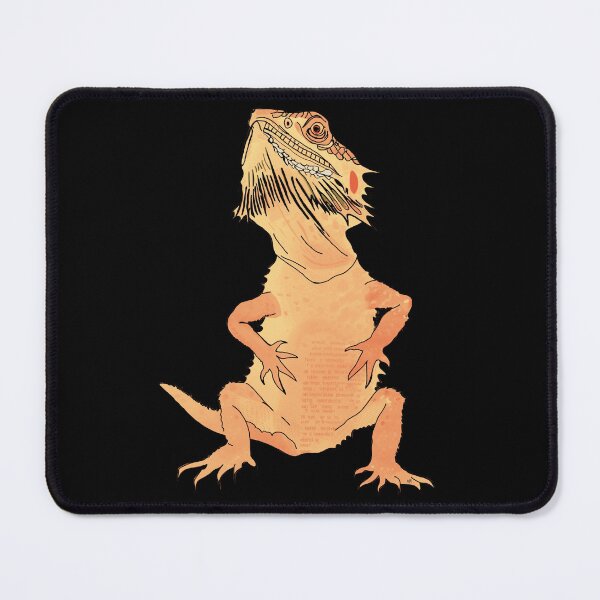 Item preview, Orange Beardie - Little Bearded Dragon Ink Art designed and sold by HausKatz.